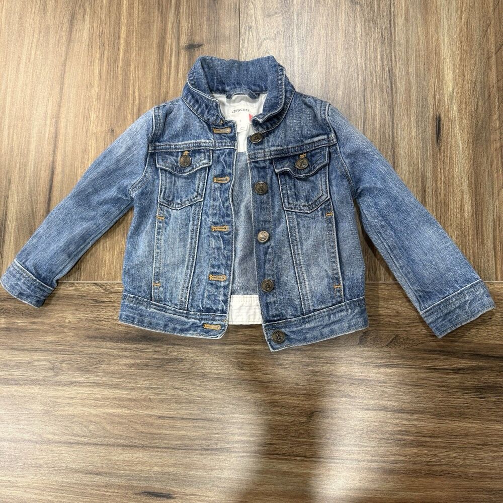 J. Crew Crewcuts Blue Denim Jacket‎ Unisex Size 3